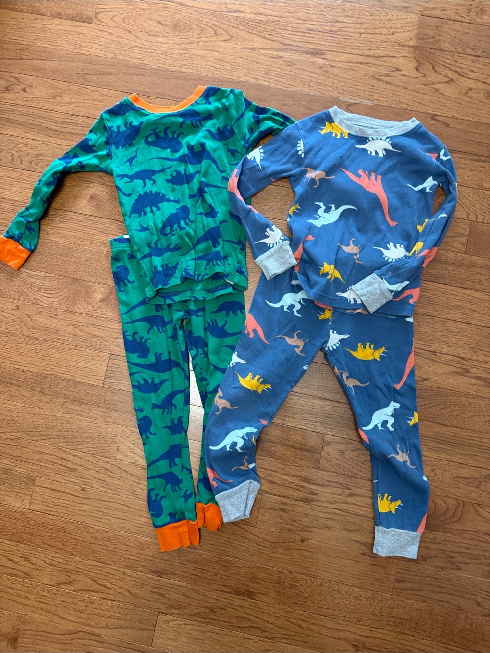 Carter's Dinosaur Pajama Sets in Green & Blue